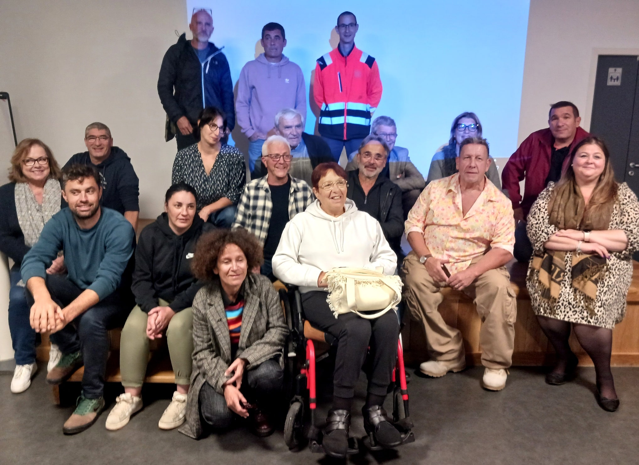 Colistiers de "Montréjeau Force d'Avenir" avec Michel Capomasi.