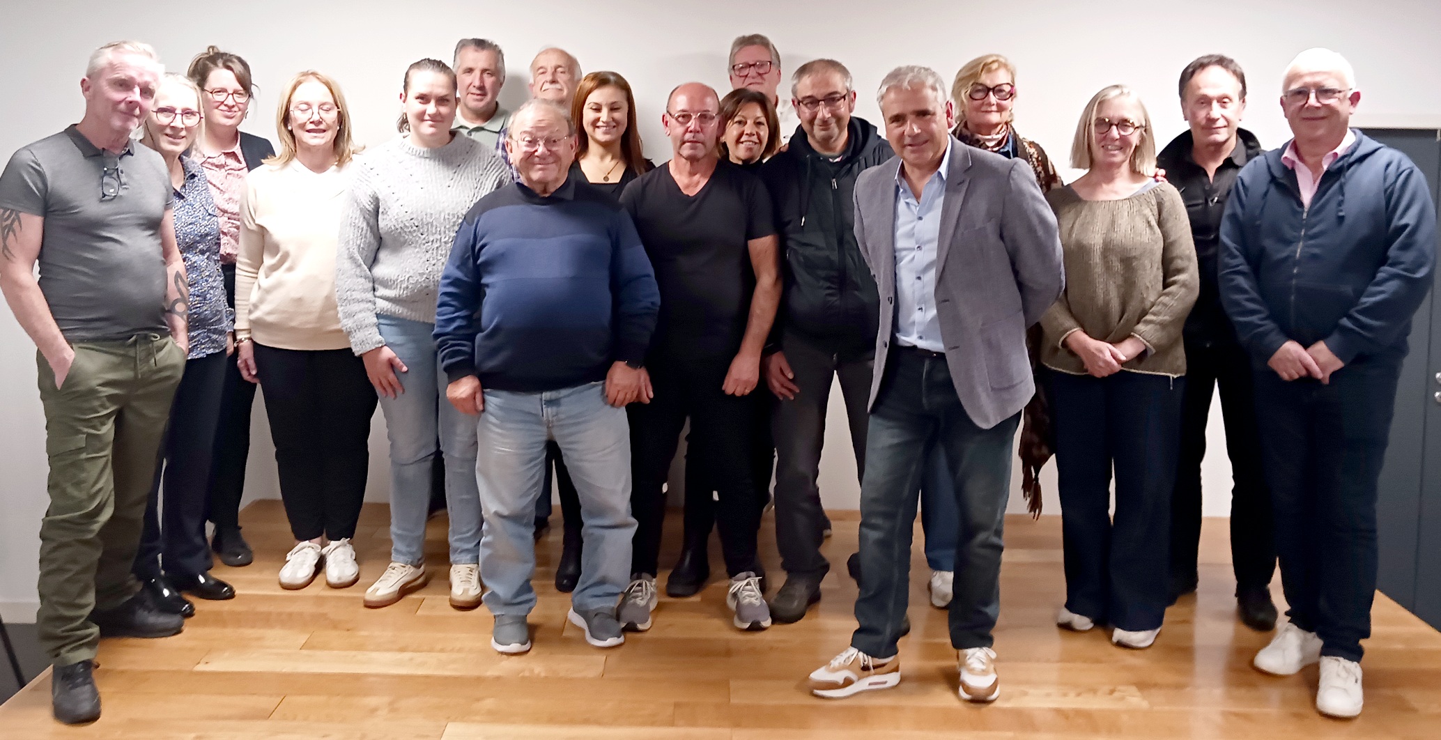 Colistiers de la liste «Cap sur l’avenir» avec Jérôme Baron.