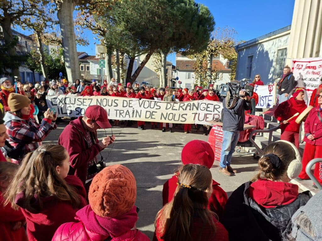 Samedi 22 novembre 2025 à Saint-Gaudens, 300 à 350 personnes au rendez-vous de la révolte contre les violences faites aux femmes.