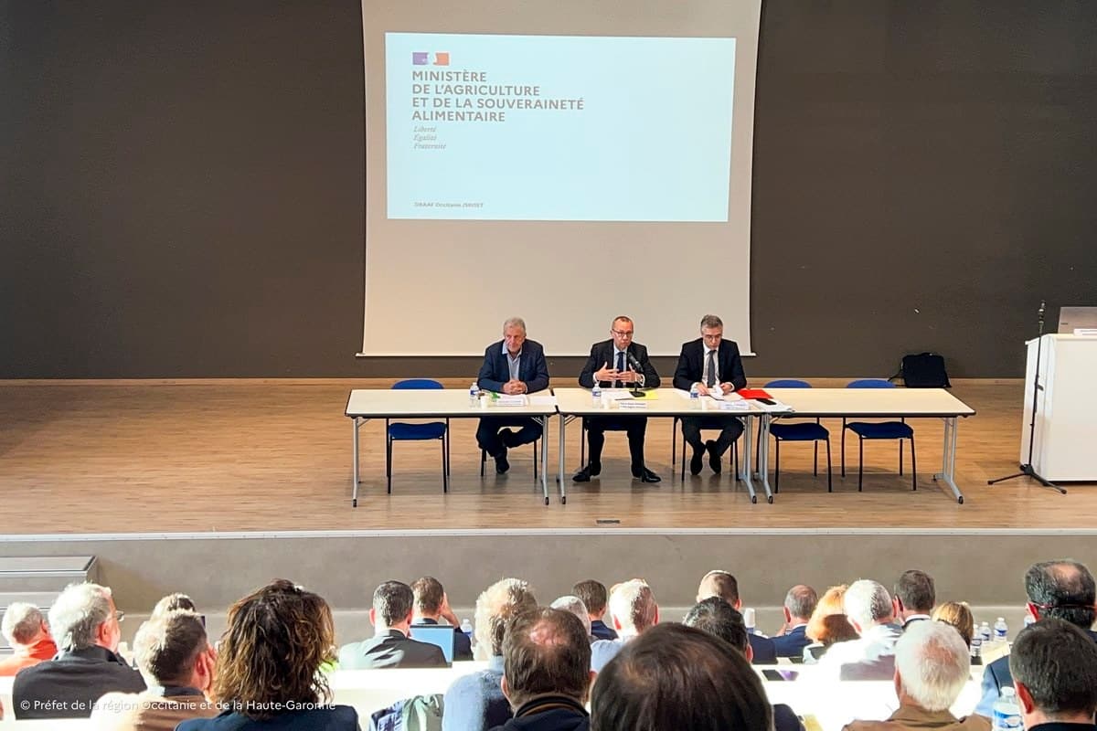 Pierre André Durand, préfet de la région Occitanie, préfet de la Haute-Garonne, en tant que préfet coordonnateur des bassins viticoles Languedoc-Roussillon et Sud-Ouest, a souhaité réunir, dès la fin des vendanges 2025, les membres des conseils de bassin ainsi que les préfets de département, afin de partager les enjeux de la filière et de réaliser un point d’étape sur les réponses apportées à l’échelle de la région Occitanie.