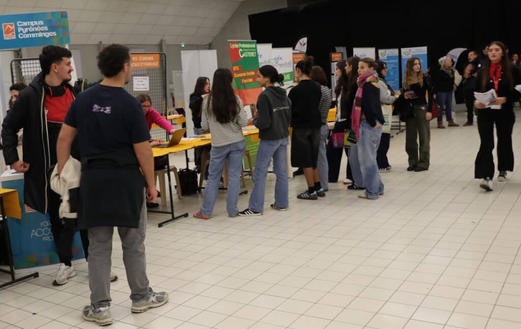 Une circulation ininterrompue de visiteurs (lycéens et parents) est attendue au Salon de la Réussite Etudiante (photo archive du 17 janvier 2025).