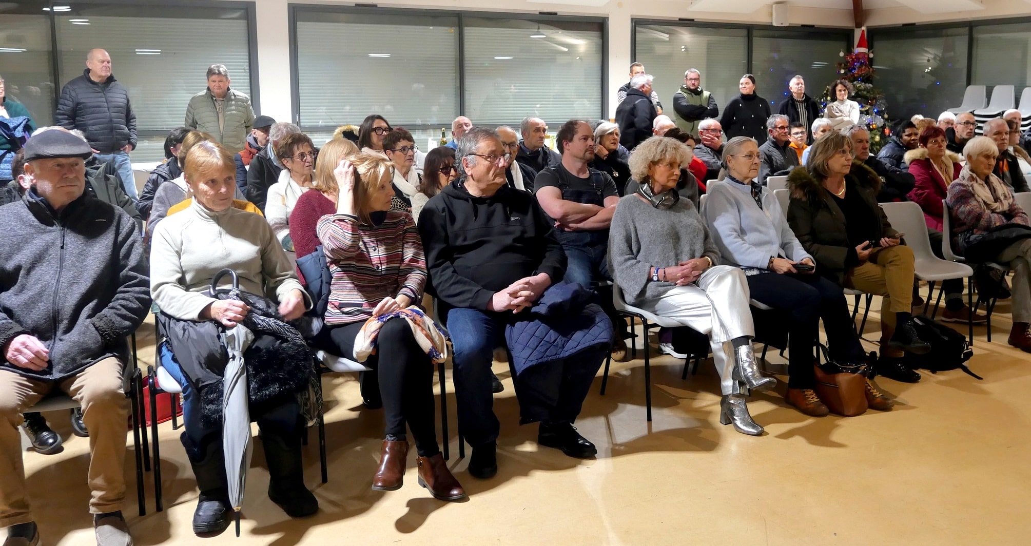 Vendredi 9 janvier 2026, l'assistance lors de la cérémonie des vœux à Gourdan-Polignan.